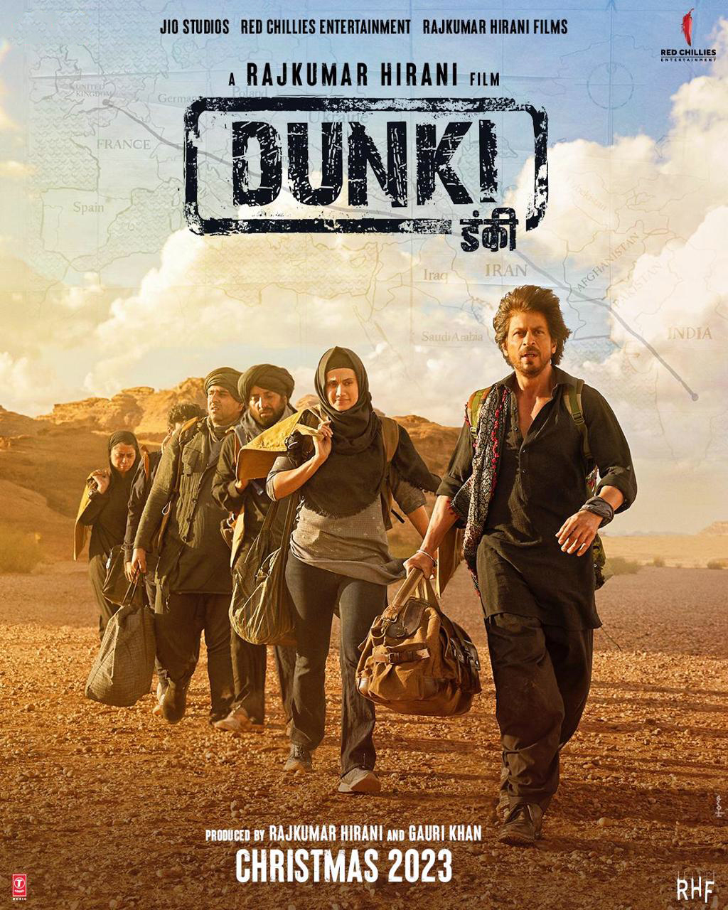 Dunki Movie Poster